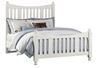 Maple Road Poster Slat Bed in a White finish