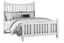 Maple Road Poster Slat Bed in a White finish