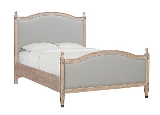 Charlotte Upholstered Bed (2511-K153) in a Washed Elm finish