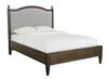 Charlotte Upholstered Bed with Low Footboard (2611-K153L) in a Tavern finish