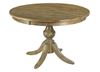 Picture of The Nook Oak - 44" Round Dining Table with Wood Base