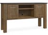 Homestead Maple 64" Credenza Tall 9015-2864 in a Sandstone finish with Dark Chestnut Top