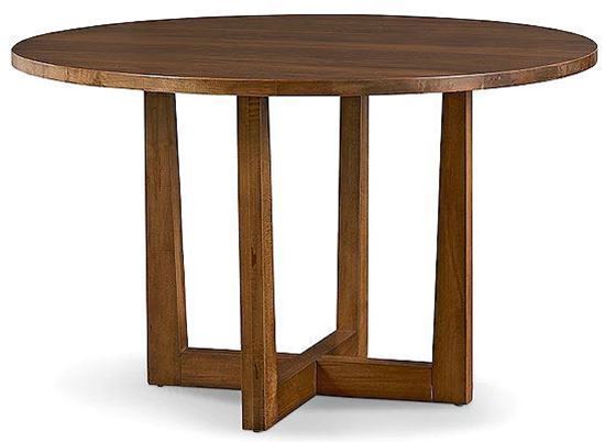 Benchmade LIAM Round Maple Dining Table  4021-K4810 in an Auburn finish