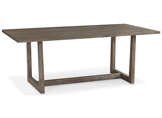 Benchmade LIAM Maple Rectangle Dining Table 4021-K7840L with a Greylan finish