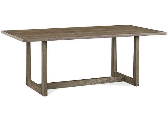 Benchmade LIAM Oak Rectangle Dining Table 4121-K7840L with a Storm Grey finish