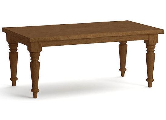 Benchmade FARMHOUSE Oak Live Edge Dining Table 4121-4272LE with a Summerfield finish