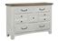 Sawmill 7 Drawer Dresser (694-002) in an Alabaster 2-tone finish by Vaughan-Bassett furniture