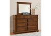 Heritage Landscape Mirror with Dresser with an Amish Cherry finish from Artisan & Post