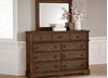 Heritage Landscape Mirror with Dresser with a Cobblestone Oak finish from Artisan & Post