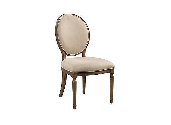 KINCAID CECIL OVAL BACK UPH SIDE CHAIR # 024-636 from the ANSLEY COLLECTION ITEM