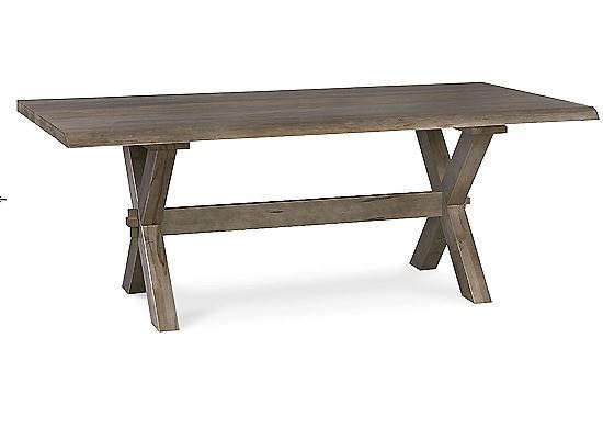 Benchmade - Benchmade - Crossbuck Live Edge Dining Table - 4021-9042XLESGG